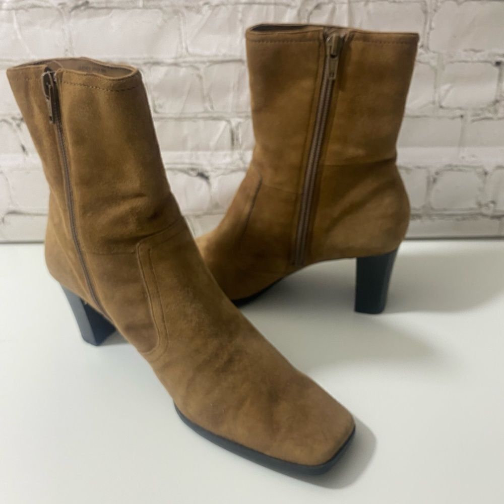 Tan Suede Boots - Picture 6 of 11